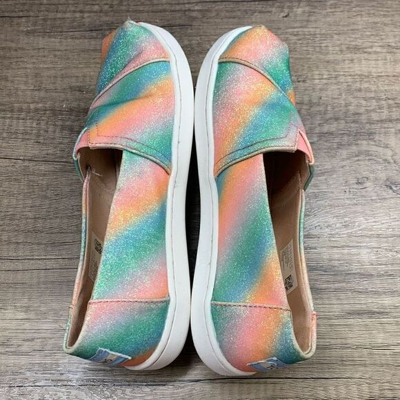 Toms~Girls~”Alargata”~ Casual Slip-On Shoes Shoes~Size 4 - Picture 6 of 8
